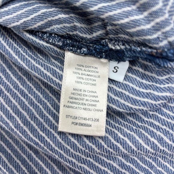 Anthropologie~ Cloth & Stone Women’s Small Soft Long Sleeve Plaid Button Up Top - Picture 8 of 12